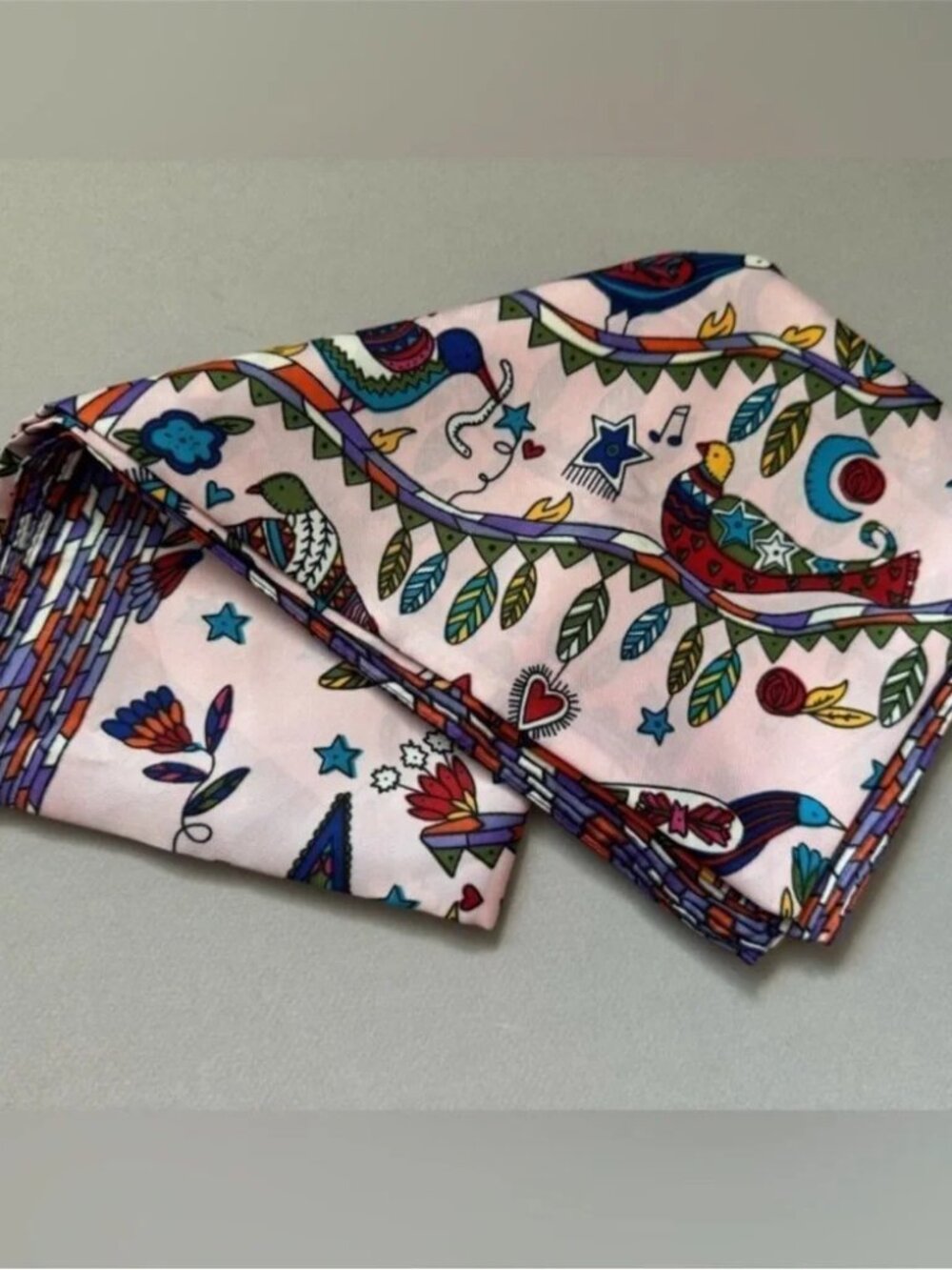 Colorful Patterned Scarf M547 - Picture 2 of 2